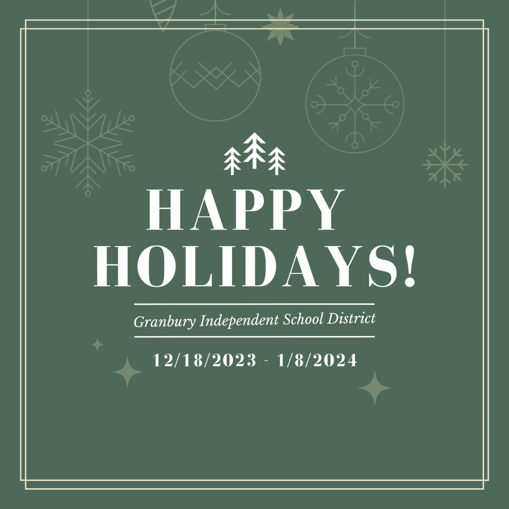 Happy holidays! It's Christmas Break!