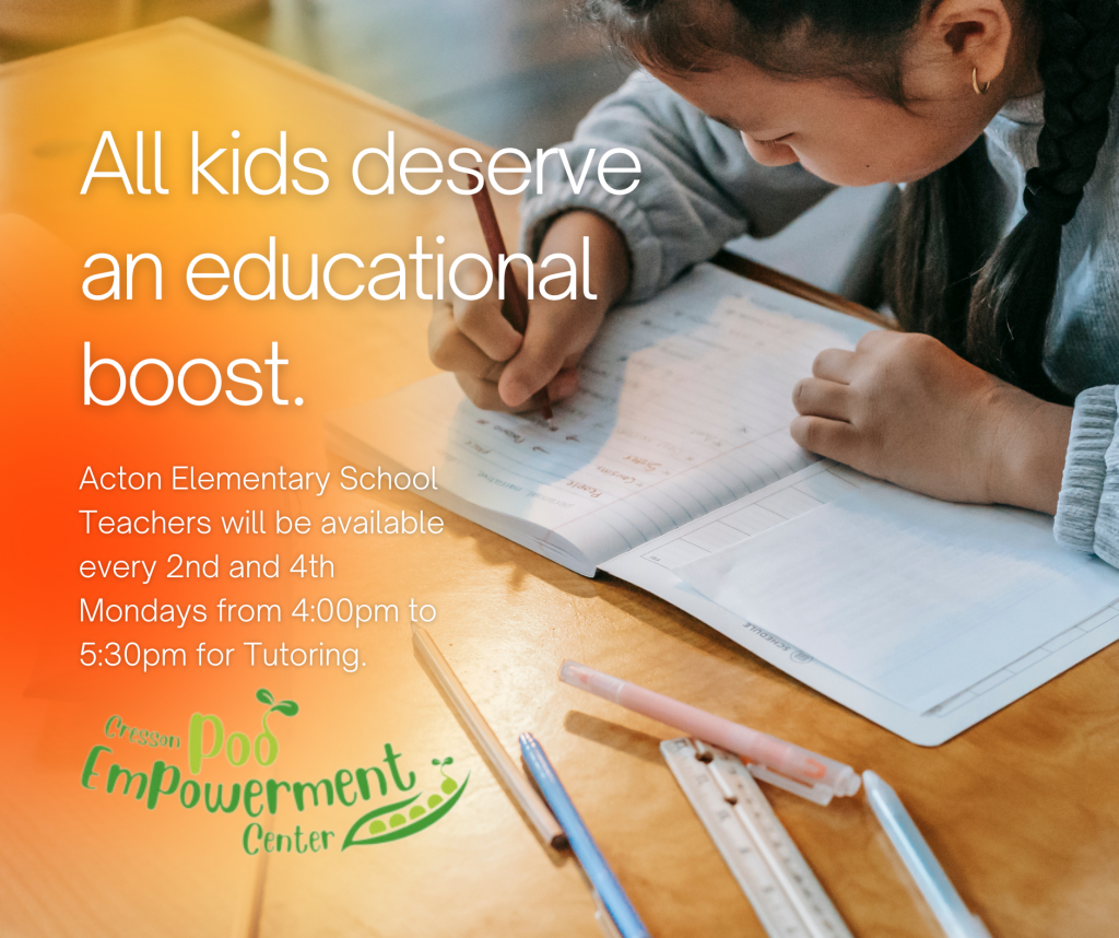AES Tutoring every 2nd and 4th Mondays!