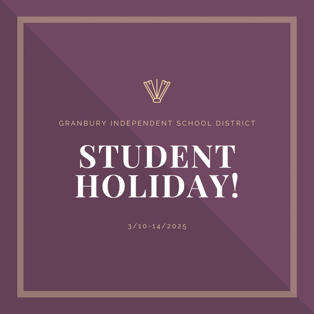 GISD Student Holidays!
3/10-14/2025
Spring Break