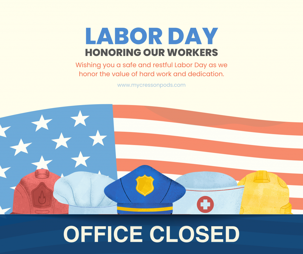 OFFICE CLOSED on September 1st.
